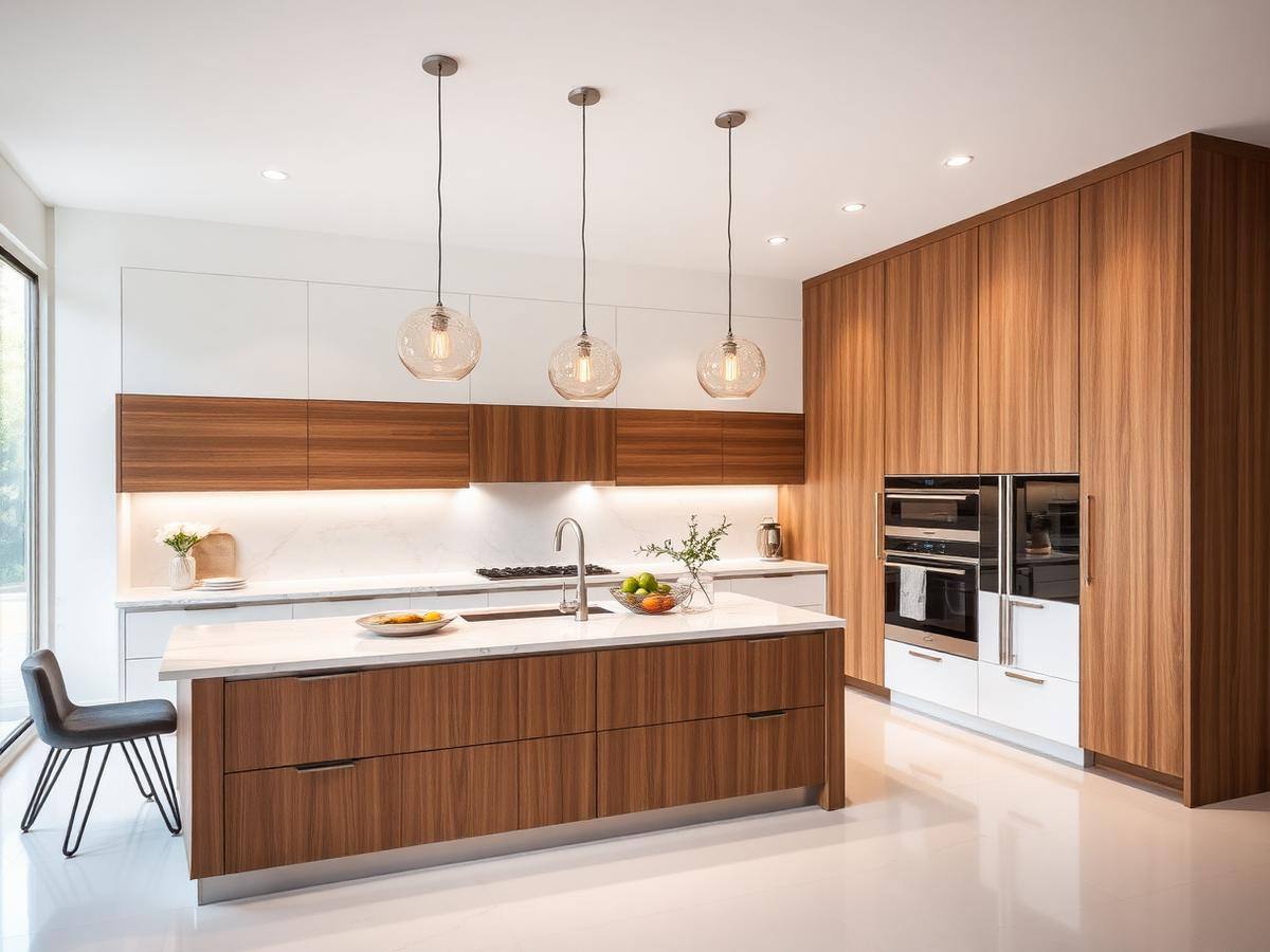 Kitchen remodeling in the Bronx with custom cabinets and quartz countertops