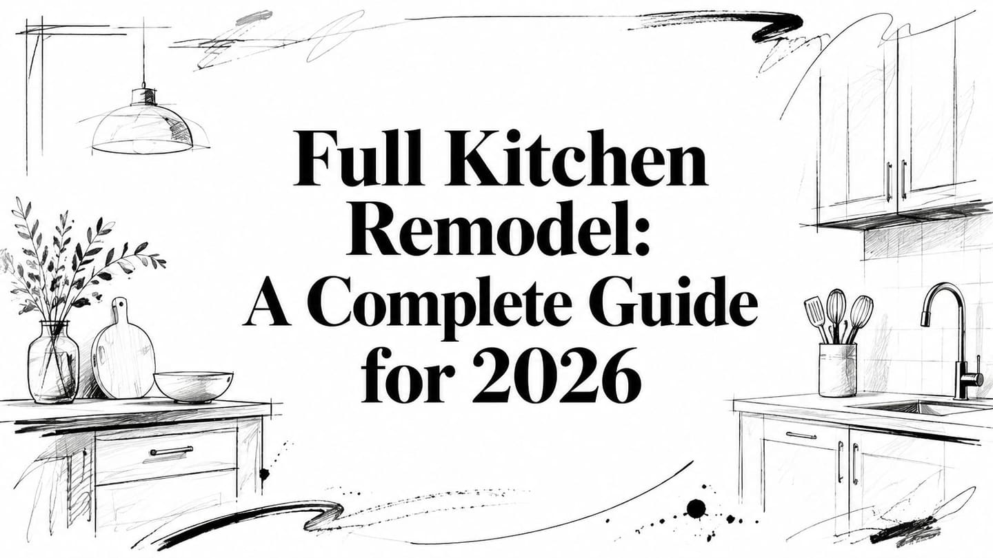 Full Kitchen Remodel: A Complete Guide for 2026