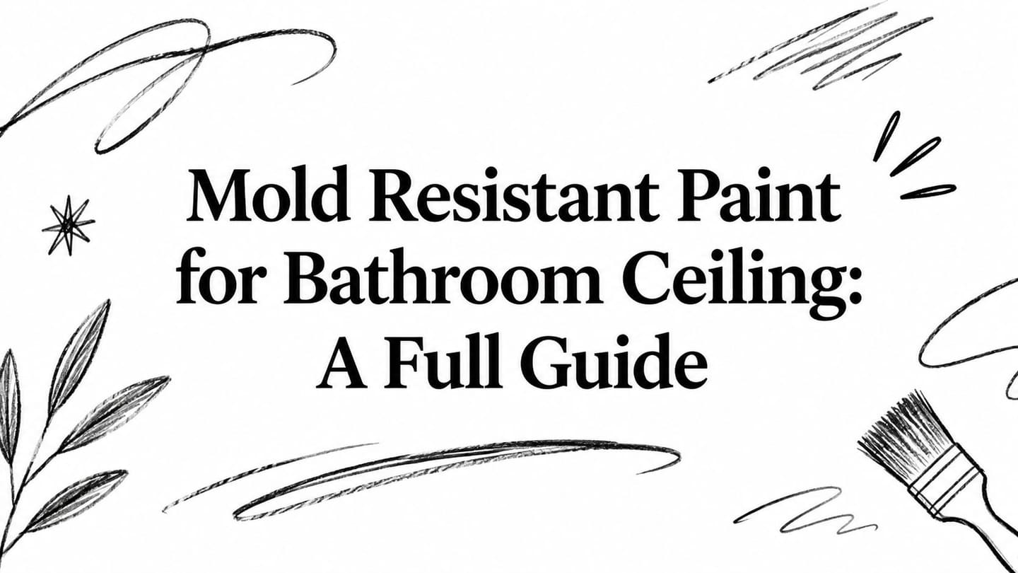 Mold Resistant Paint for Bathroom Ceiling: A Full Guide