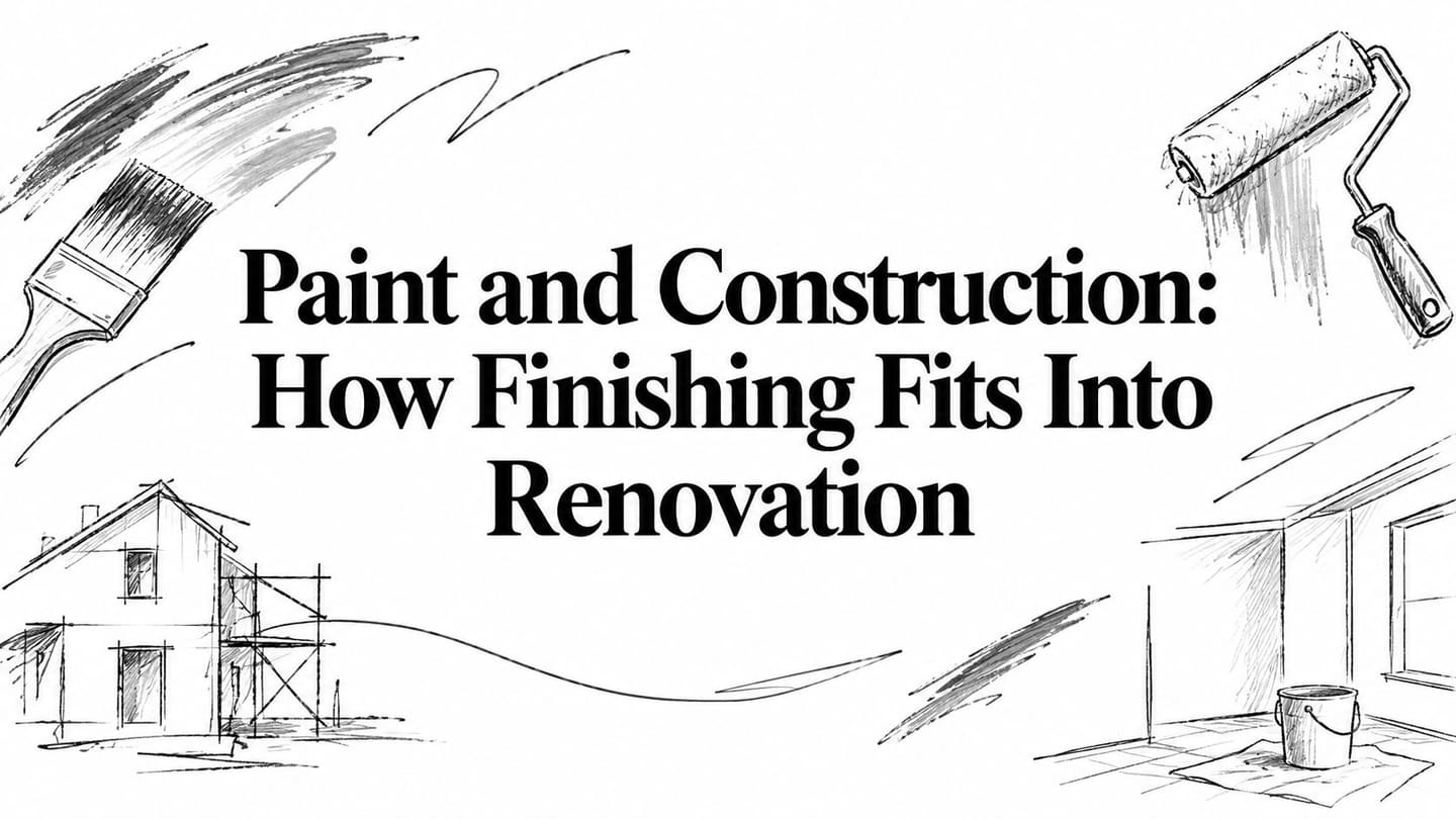 Paint and Construction: How Finishing Fits Into Renovation