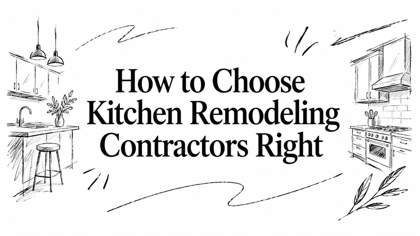 How to Choose Kitchen Remodeling Contractors Right