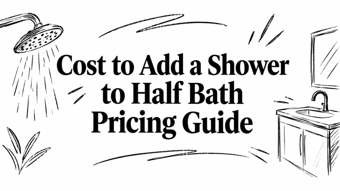 Cost to Add a Shower to Half Bath Pricing Guide